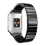 For FITBIT Ionic Stainless Steel Watch Band(Black)
