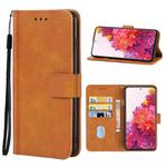 For Samsung Galaxy S20 FE 2022 Leather Phone Case(Brown)