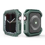 Carbon Fiber Contrast Color Protective Case For Apple Watch Series 6 & SE & 5 & 4 40mm(Green)