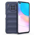For Huawei Nova 8i Magic Shield TPU + Flannel Phone Case(Dark Blue)