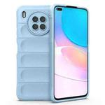 For Huawei Nova 8i Magic Shield TPU + Flannel Phone Case(Light Blue)