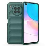 For Huawei Nova 8i Magic Shield TPU + Flannel Phone Case(Dark Green)
