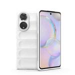 For Huawei Nova 9/Honor 50 Magic Shield TPU + Flannel Phone Case(White)