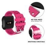 For FITBIT Versa Breathable Watch Band(Rose Red)