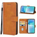 For OnePlus Nord 2T Leather Phone Case(Brown)