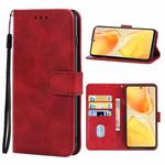 For vivo S15 Leather Phone Case(Red)