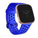 For FITBIT Versa 2 Breathable Silicone Watch Band(Blue)