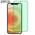 For iPhone 12 / 12 Pro 25pcs Green Light Eye Protection Tempered Glass Film