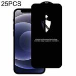 For iPhone 12 mini 25pcs Shield Arc Tempered Glass Film