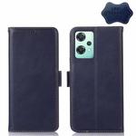 For OnePlus Nord CE 2 Lite 5G Crazy Horse Top Layer Cowhide Leather Phone Case(Blue)