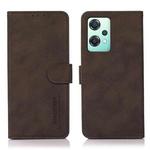 For OnePlus Nord CE 2 Lite 5G KHAZNEH Matte Texture Leather Phone Case(Brown)