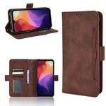 For Ulefone Power Armor 14 / 14 Pro Skin Feel Calf Texture Card Slots Leather Phone Case(Brown)