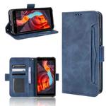 For Ulefone Armor X10 / X10 Pro Skin Feel Calf Texture Card Slots Leather Phone Case(Blue)