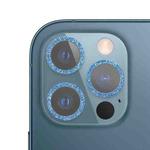 For iPhone 12 Pro Glitter Ring Tempered Glass Camera Lens Film(Blue)