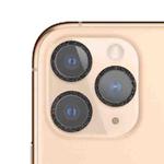 Glitter Ring Tempered Glass Camera Lens Film For iPhone 11 Pro / 11 Pro Max(Black)