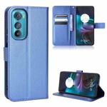 For Motorola Edge 30 Diamond Texture Leather Phone Case(Blue)