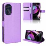 For Motorola Moto G 5G 2022 Diamond Texture Leather Phone Case(Purple)