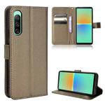 For Sony Xperia 10 IV Diamond Texture Leather Phone Case(Brown)