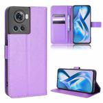 For OnePlus Ace 5G / 10R Diamond Texture Leather Phone Case(Purple)