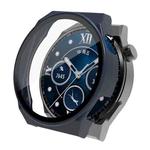 For Huawei Watch GT 3 Pro 46mm PC + Tempered Glass Watch Case(Ink Blue)