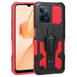 For OPPO Realme C31 Armor Warrior PC + TPU Phone Case(Red)