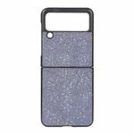 For Samsung Galaxy Z Flip3 5G Glitter PU Leather Phone Case(Black)