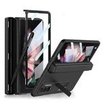 For Samsung Galaxy Z Fold3 5G GKK Integrated Magnetic Full Coverage Phone Flip Case with Pen Box(Black)