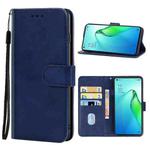 For OPPO Reno8 Pro Leather Phone Case(Blue)