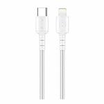 awei CL-118L 20W Type-C / USB-C to 8 Pin Fast Charging Data Cable, Length: 1m(White)