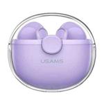 USAMS BU12 TWS Half In-Ear Bluetooth 5.1 Wireless Earphones(Purple)