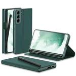 For Samsung Galaxy S22+ 5G GKK Flip Leather Phone Case with Stylus Pen(Forest Green)