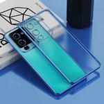 For vivo S15 Pro Electroplated Frosted Phone Case(Blue)