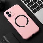 For iPhone 13 Magsafe Magnetic Leather Phone Case(Pink)