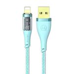USAMS US-SJ571 Icy Series 1.2m USB to 8 Pin Aluminum Alloy Fast Charging Data Cable(Green)