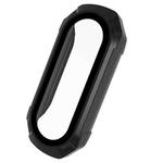 For Xiaomi Mi Band 6 / 5 / 4 / 3 PC + Tempered Glass Watch Case(Black)