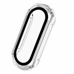 For Xiaomi Mi Band 6 / 5 / 4 / 3 PC + Tempered Glass Watch Case(Transparent)