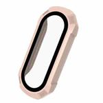 For Xiaomi Mi Band 6 / 5 / 4 / 3 PC + Tempered Glass Watch Case(Cherry Blossom Pink)
