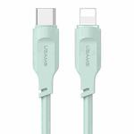 USAMS US-SJ566 Lithe Series 1.2m Type-C to 8 Pin PD 20W Fast Charging Cable with Light(Green)