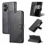 For OPPO K10 Pro AZNS Sheepskin Texture Flip Leather Phone Case(Black)