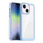 For iPhone 14 Plus Colorful Series Acrylic + TPU Phone Case  (Blue)