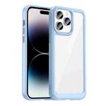 For iPhone 14 Pro Max Colorful Series Acrylic + TPU Phone Case (Blue)