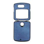 For Motorola Razr 5G Brugg Texture PU+TPU+PC Shockproof Phone Case(Blue)