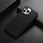 For iPhone 13 Pro Max FaletteTexture PU+TPU+PC Shockproof Phone Case (Black)