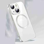 For iPhone 13 MagSafe Magnetic Phone Case with Lens Film(Silver)