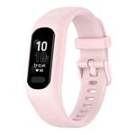 For Garmin Smart 5 Solid Color Silicone Watch Band(Rose Pink)