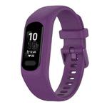 For Garmin Smart 5 Solid Color Silicone Watch Band(Purple)