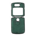 For Motorola Razr 5G Sunflower Pattern PU+TPU+PC Shockproof Phone Case(Green)