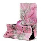 For Galaxy S20 Colored Drawing Marble Pattern Horizontal Flip PU Leather Case with Holder & Card Slots & Wallet(Seawater)