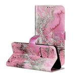 For Galaxy S20+ Colored Drawing Marble Pattern Horizontal Flip PU Leather Case with Holder & Card Slots & Wallet(Seawater)