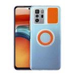 For Xiaomi Redmi Note 10 Pro 5G Sliding Camshield Ring Holder TPU Phone Case(Orange)
